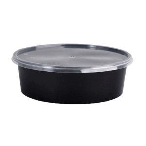 Round Container 300 ml (Black)