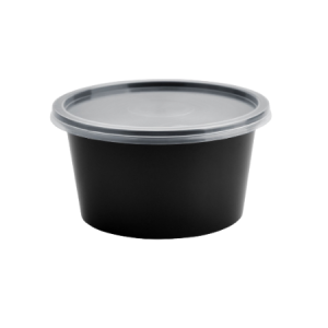 Round Container 400 ml (Black)