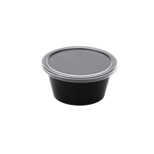 Round Container 50 ml (Black)