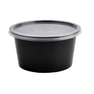 Round Container 500 ml (Black)