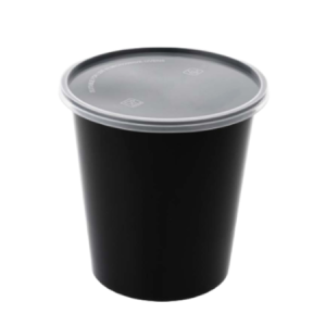 Round Container 750 ml (Black)